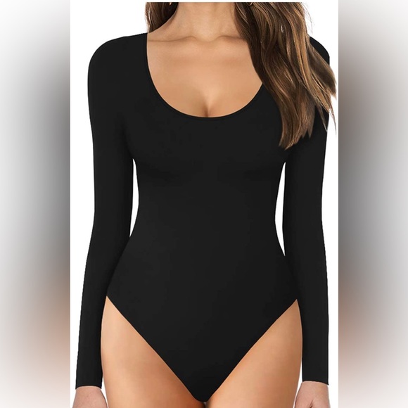 Long Sleeve Scoop Neck Tunic Tee - Picture 3 of 14